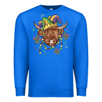 True Royal mardi gras cow Premium Sweatshirt - MaliasSmallBusiness