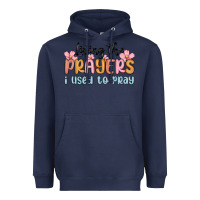Navy living the prayers i used to pray Heavyweight Hoodie - MaliasSmallBusiness