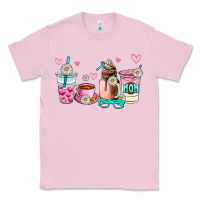 Bubblegum Pink mom coffee cup Classic Tee - AdoDesignShop