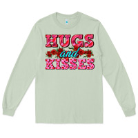 Matcha hugs and kisses valentines Long Sleeve Tee - AdoDesignShop