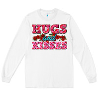 White hugs and kisses valentines Long Sleeve Tee - AdoDesignShop