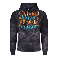 Cloud Black stressed blessed pumpkin obsessed Vintage Hoodie - Zillion Design Studio