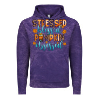 Cloud Purple stressed blessed pumpkin obsessed Vintage Hoodie - Zillion Design Studio