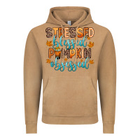 Stressed Blessed Pumpkin Obsessed Vintage Hoodie | Teevron