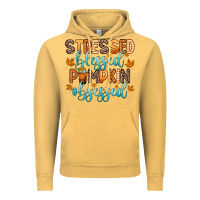 Vintage Mustard stressed blessed pumpkin obsessed Vintage Hoodie - Zillion Design Studio
