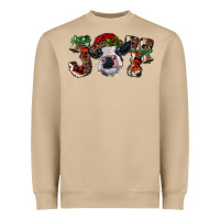 Mushroom christmas joy with heifer cow Heavyweight Sweatshirt - RanaPortraitStore