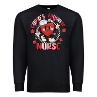 Black cupids favorite nurse Premium Sweatshirt - MaliasSmallBusiness