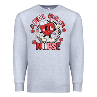 Heather Grey cupids favorite nurse Premium Sweatshirt - MaliasSmallBusiness
