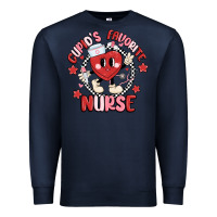 Navy cupids favorite nurse Premium Sweatshirt - MaliasSmallBusiness