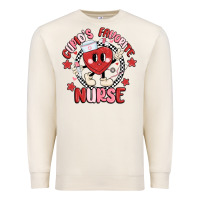 Sandshell cupids favorite nurse Premium Sweatshirt - MaliasSmallBusiness