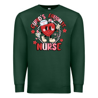 Sports Green cupids favorite nurse Premium Sweatshirt - MaliasSmallBusiness