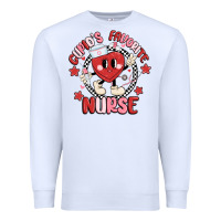White cupids favorite nurse Premium Sweatshirt - MaliasSmallBusiness