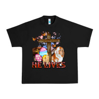 Black He lives Easter Day Urban Heavy Tee - CowGirlArtShop