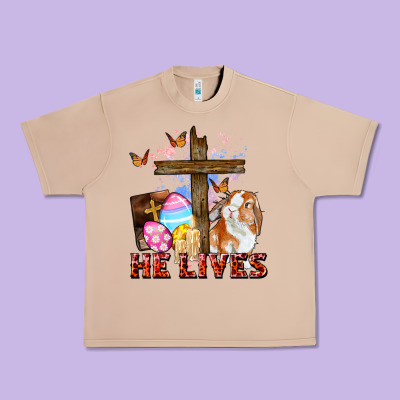He Lives Easter Day Urban Heavy Tee Designed By Cowgirlartshop