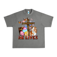 Tornado He lives Easter Day Urban Heavy Tee - CowGirlArtShop
