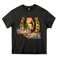 Asphalt cowgirl horseshoe Heavy Core Tee - RacoonDesign