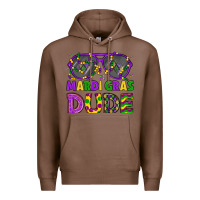 Chestnut mardi gras celebration design Premium Hoodie - LillyAllenDesigns