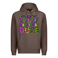 Coffee mardi gras celebration design Premium Hoodie - LillyAllenDesigns
