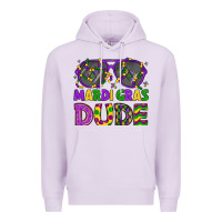 Lilac mardi gras celebration design Premium Hoodie - LillyAllenDesigns