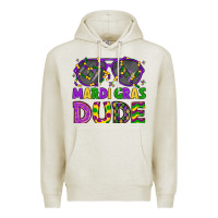 Oatmeal Heather mardi gras celebration design Premium Hoodie - LillyAllenDesigns