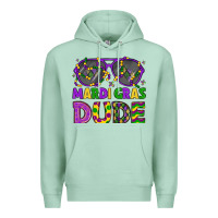 Seafoam mardi gras celebration design Premium Hoodie - LillyAllenDesigns