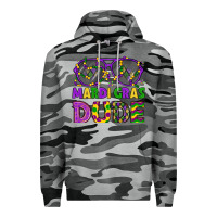 Slate Camo mardi gras celebration design Premium Hoodie - LillyAllenDesigns