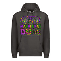 Smoke mardi gras celebration design Premium Hoodie - LillyAllenDesigns