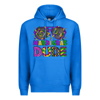 True Royal mardi gras celebration design Premium Hoodie - LillyAllenDesigns