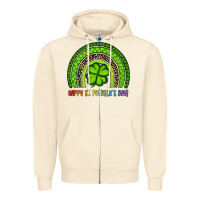 Sandshell Happy St. Patrick's Day Shamrock Rainbow Zipper Hoodie - Artiststas
