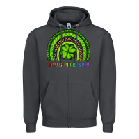 Smoke Happy St. Patrick's Day Shamrock Rainbow Zipper Hoodie - Artiststas