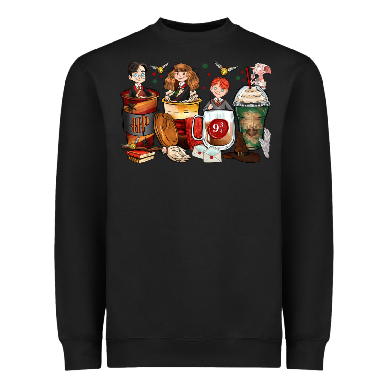 Harry Coffee Cups Heavyweight Sweatshirt by Zillion Design Studio | Teevron