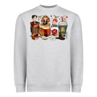 Heather Grey harry coffee cups Heavyweight Sweatshirt - Zillion Design Studio