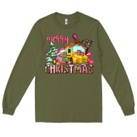 Army Green merry christmas Long Sleeve Tee - AdoDesignShop