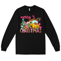 Black merry christmas Long Sleeve Tee - AdoDesignShop