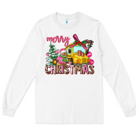White merry christmas Long Sleeve Tee - AdoDesignShop