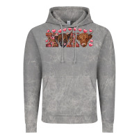 Cloud Rock xoxo highland cows Vintage Hoodie - RanaPortraitStore