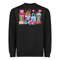 Valentine's Day Coffee Cups Heavyweight Sweatshirt | Teevron