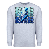 Heather Grey boy mom Premium Sweatshirt - MaliasSmallBusiness