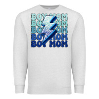 Oatmeal Heather boy mom Premium Sweatshirt - MaliasSmallBusiness