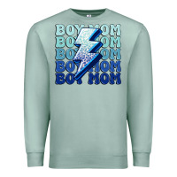 Seafoam boy mom Premium Sweatshirt - MaliasSmallBusiness