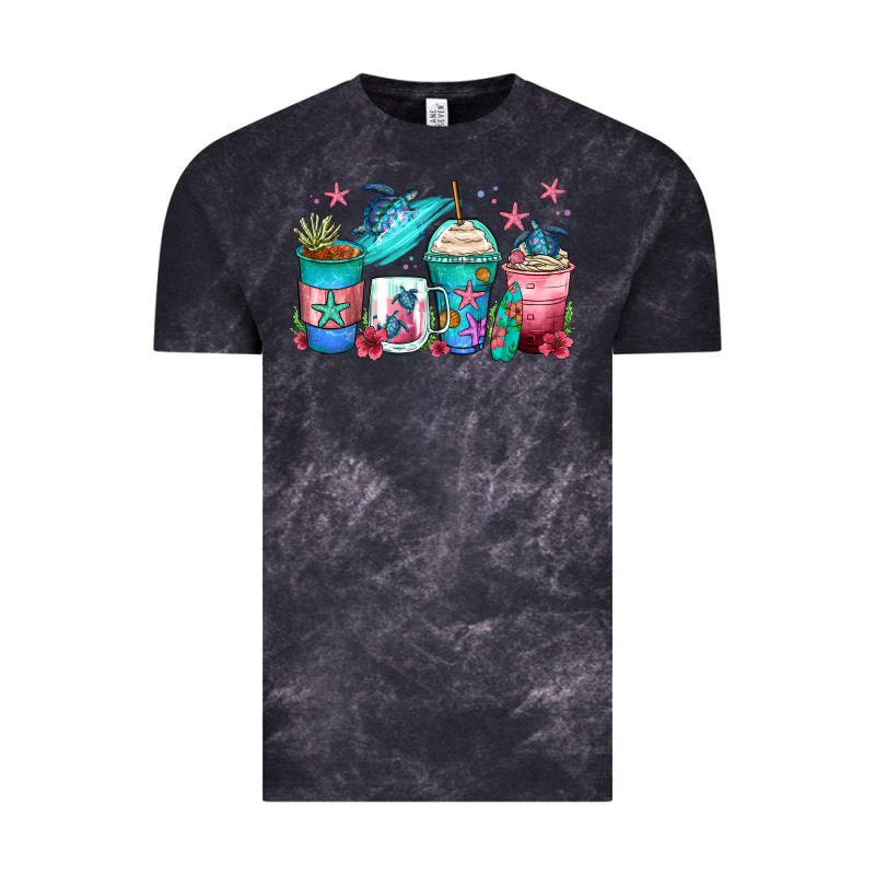 Turtle Coffee Cups Vintage Tee by Zillion Design Studio | Teevron
