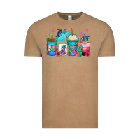 Vintage Coffee turtle coffee cups Vintage Tee - Zillion Design Studio