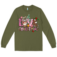 Army Green love christmas Long Sleeve Tee - AdoDesignShop