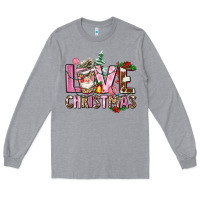 Heather Grey love christmas Long Sleeve Tee - AdoDesignShop
