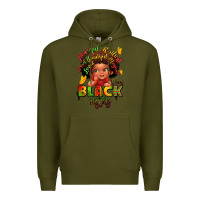 Army Green empowering black heritage Premium Hoodie - LillyAllenDesigns
