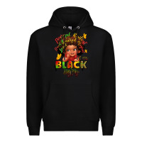 Black empowering black heritage Premium Hoodie - LillyAllenDesigns