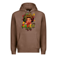 Chestnut empowering black heritage Premium Hoodie - LillyAllenDesigns