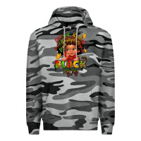 Slate Camo empowering black heritage Premium Hoodie - LillyAllenDesigns