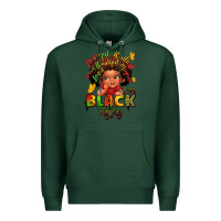 Sports Green empowering black heritage Premium Hoodie - LillyAllenDesigns
