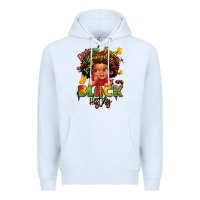 White empowering black heritage Premium Hoodie - LillyAllenDesigns